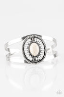 Deep In The TUMBLEWEEDS - White Paparazzi Bracelet