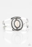 Deep In The TUMBLEWEEDS - White Paparazzi Bracelet