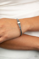 Make Your Own Path - White Paparazzi Cuff Bracelet