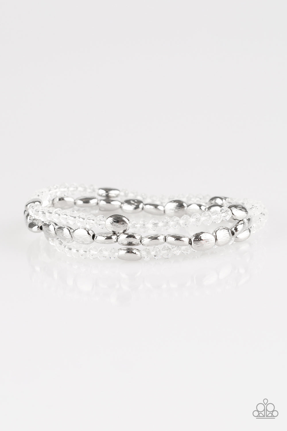 Hello Beautiful - White Paparazzi Bracelet