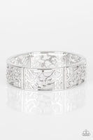 Yours and VINE - White Paparazzi Bracelet