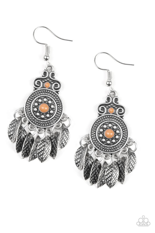 Lower East WILDSIDE Brown Paparazzi Earrings