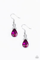 5th Avenue Fireworks - Pink Paparazzi Earrings