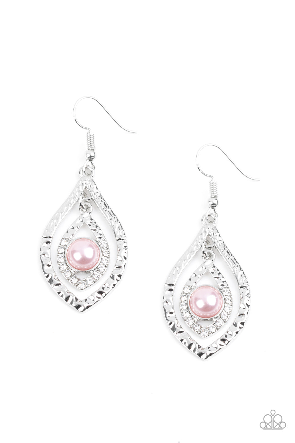 Breaking Glass Ceilings - Pink Paparazzi Earrings