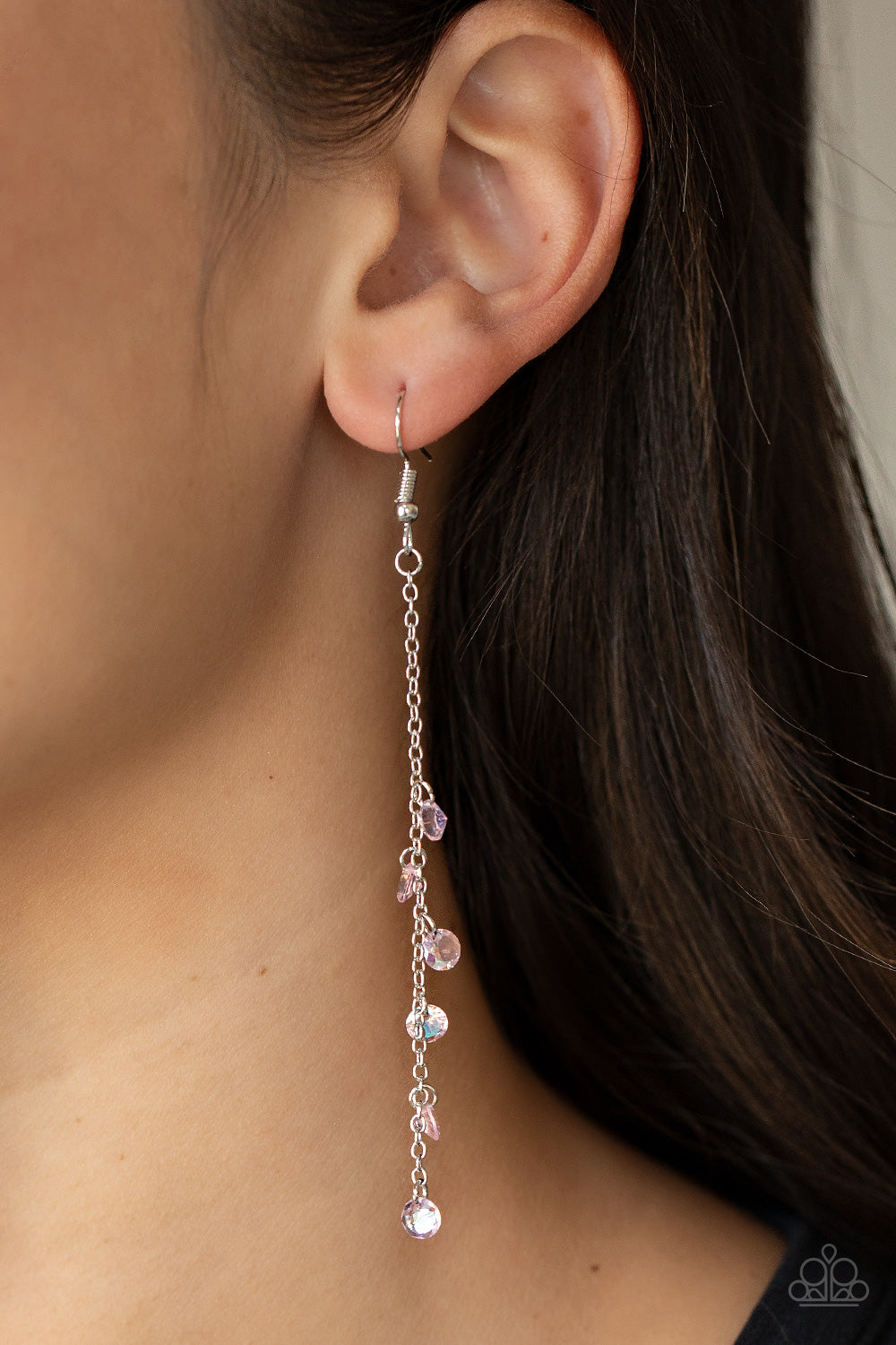 Extended Eloquence - Pink Paparazzi Earrings