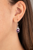 How Fancy - Purple Paparazzi Earrings