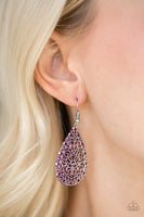 Indie Idol - Purple Paparazzi Earrings