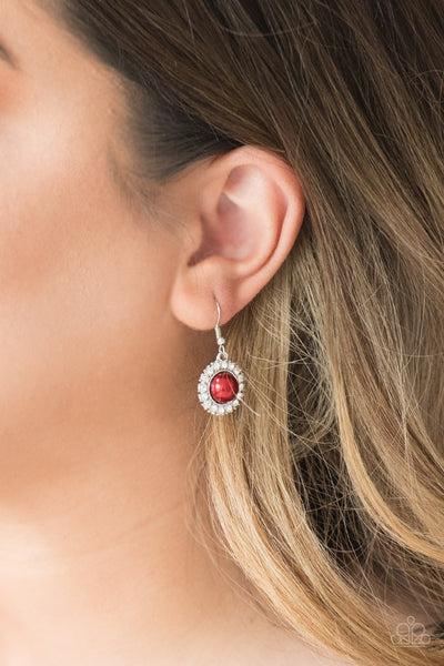 Fashion Show Celebrity - Red Paparazzi Earrings