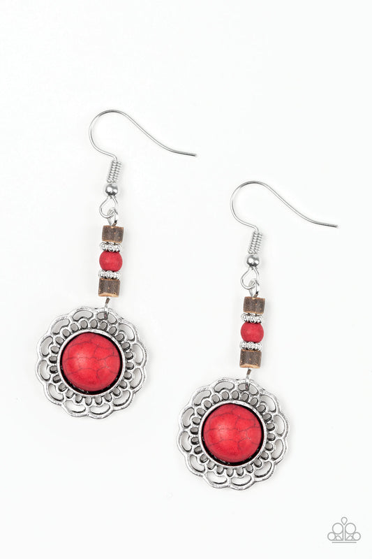Desert Bliss - Red Paparazzi Earrings