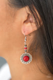 Desert Bliss - Red Paparazzi Earrings