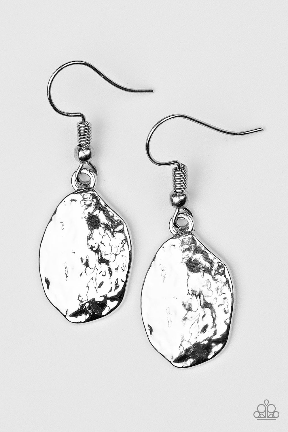 Terra Treasure - Silver Paparazzi Earrings