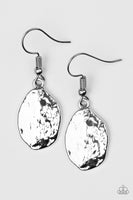 Terra Treasure - Silver Paparazzi Earrings