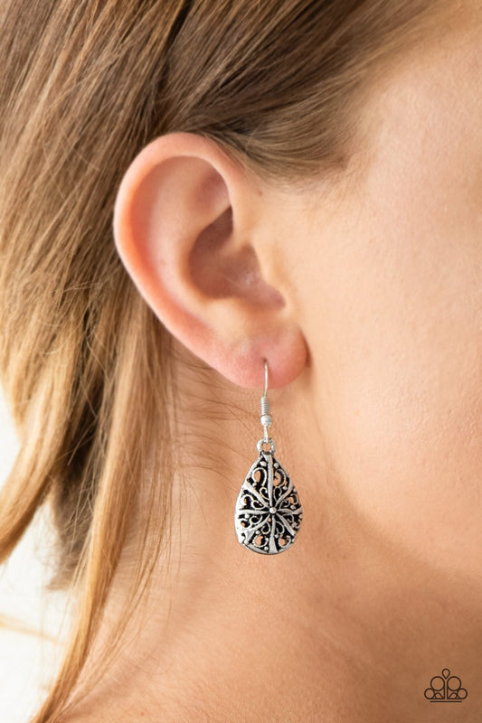 Western Wistera Silver Paparazzi Earrings