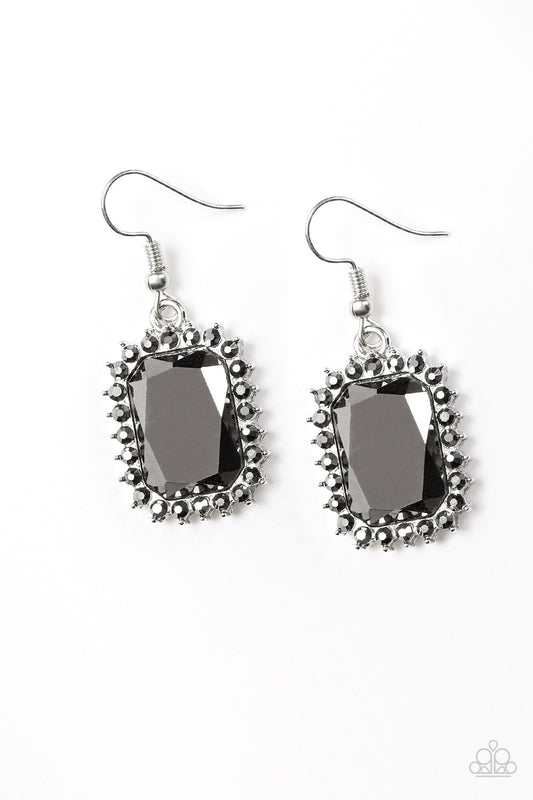 Downtown Dapper - Silver Paparazzi Earrings