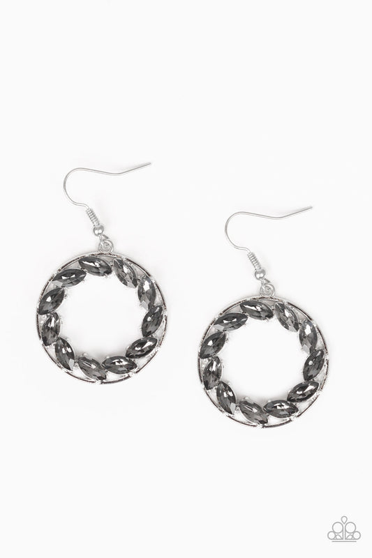 Global Glow - Silver Paparazzi Earrings