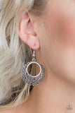 Grapevine Glamorous - Silver Paparazzi Earrings
