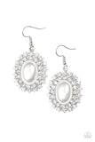 Mega Movie Star - White Paparazzi Earrings
