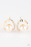Stylishly Suave - Gold Paparazzi Earrings
