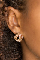 Rare Refinement - Gold Paparazzi Earrings