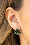 On Blast - Green Paparazzi Earrings