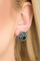 Courtly Courtliness - Green Paparazzi Earrings