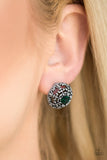 Courtly Courtliness - Green Paparazzi Earrings
