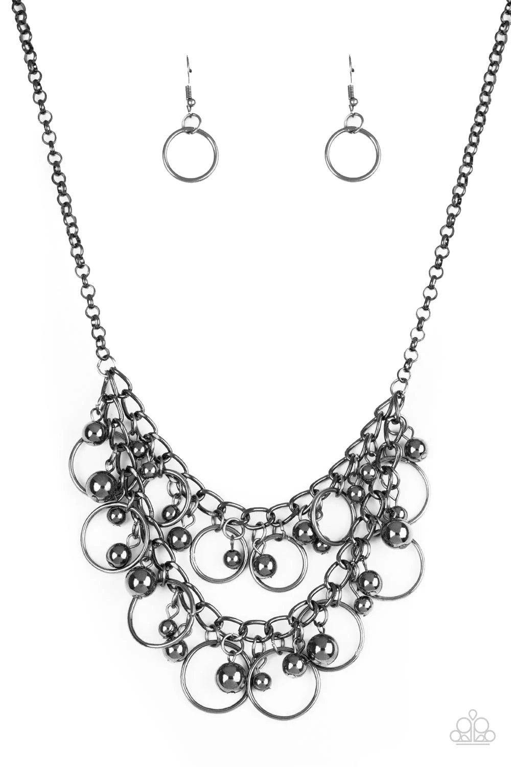 Warning Bells Black Paparazzi Necklace