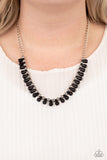 Extinct Species - Black Paparazzi Necklace
