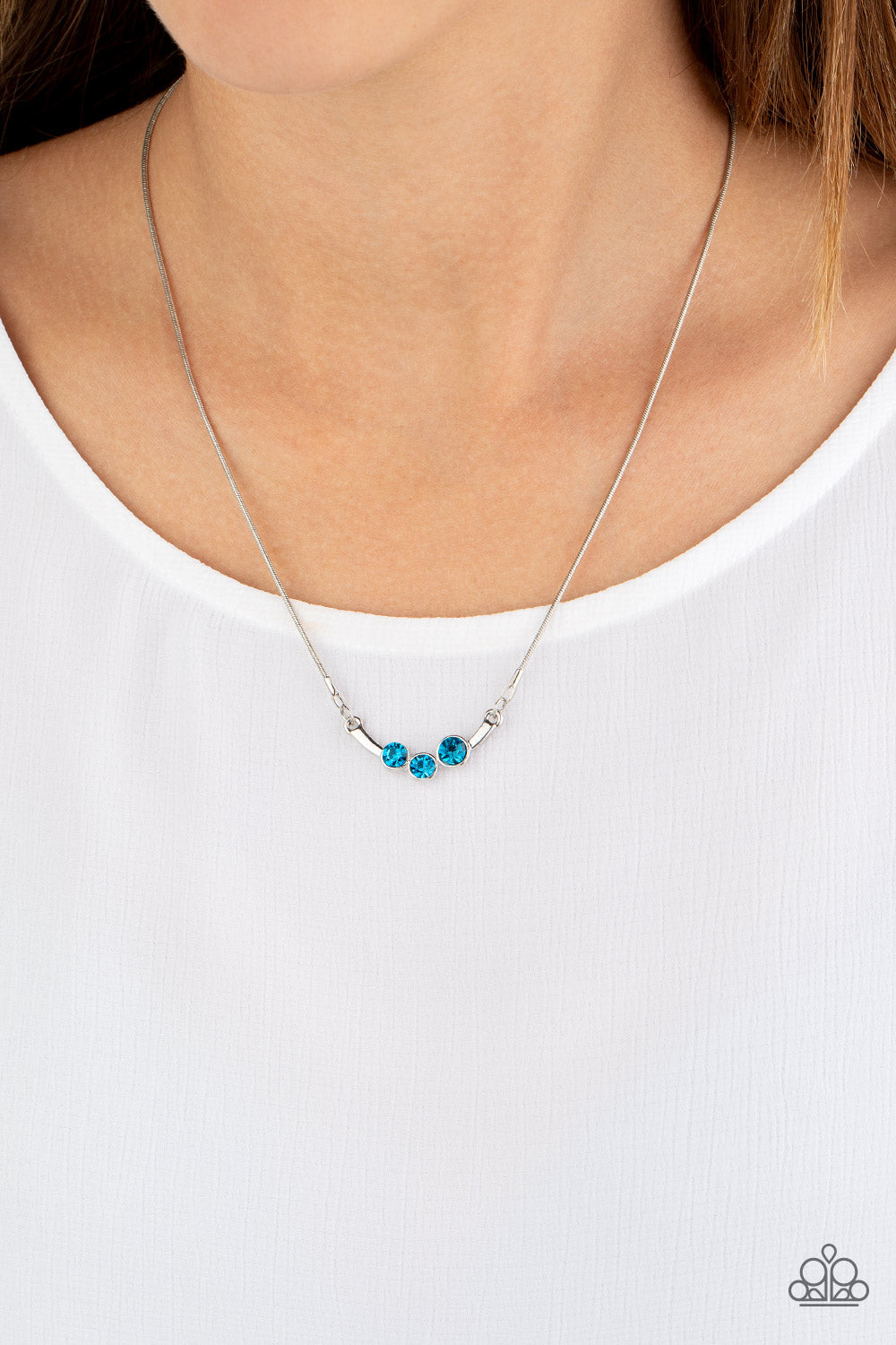 Sparkling Stargazer - Blue Paparazzi Necklace