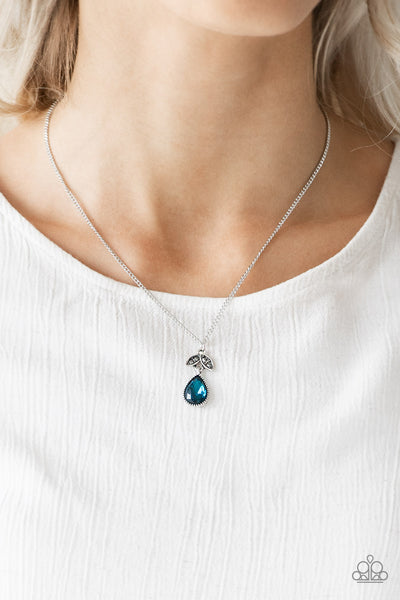 Nice To Meet You - Blue Paparazzi Necklace