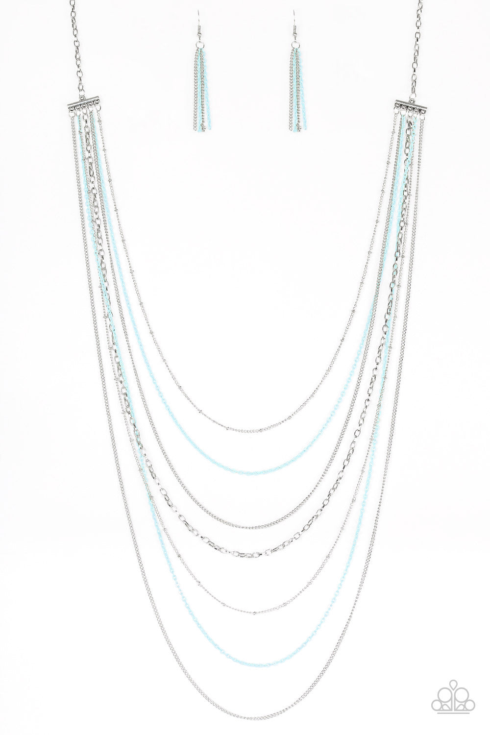 Radical Rainbows - Blue Paparazzi Necklace
