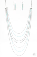Radical Rainbows - Blue Paparazzi Necklace
