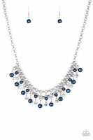 You May Kiss the Bride - Blue Paparazzi Necklace