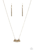 Deco Decadence - Brass Paparazzi Necklace