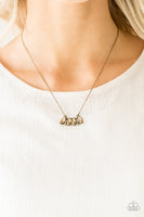 Deco Decadence - Brass Paparazzi Necklace