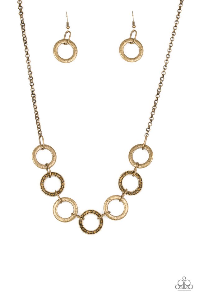 Modern Day Madonna Brass Paparazzi Necklace