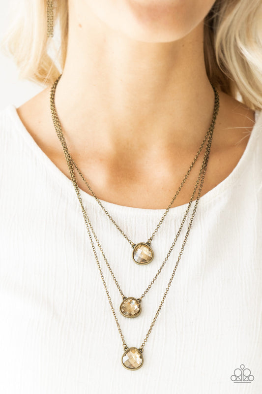 Once In A MILLIONAIRE - Brass Paparazzi Necklace