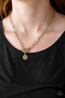 Sorority Sisters - Brass Paparazzi Necklace