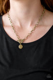 Sorority Sisters - Brass Paparazzi Necklace