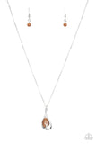 Tell Me A Love Story - Brown Paparazzi Necklace