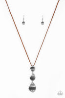 Embrace The Journey - Brown Paparazzi Necklace