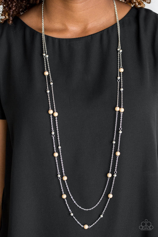 Beach Party Pageant - Brown Paparazzi Necklace