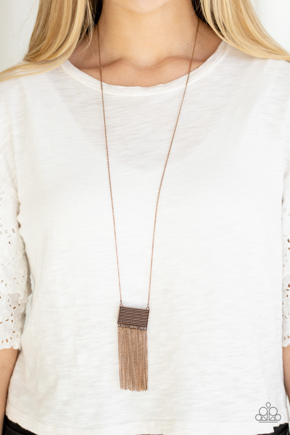 Totally Tassel - Copper Paparazzi Necklace