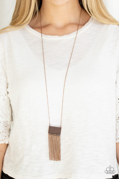 Totally Tassel - Copper Paparazzi Necklace