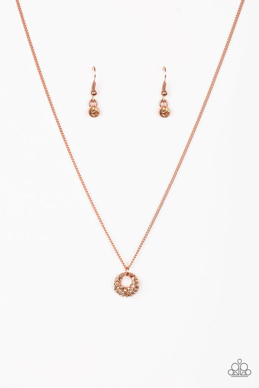 One Small Step for GLAM - Copper Paparazzi Necklace