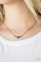 In-Flight Fashion - Copper Paparazzi Necklace
