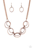Urban Orbit - Copper Paparazzi Necklace