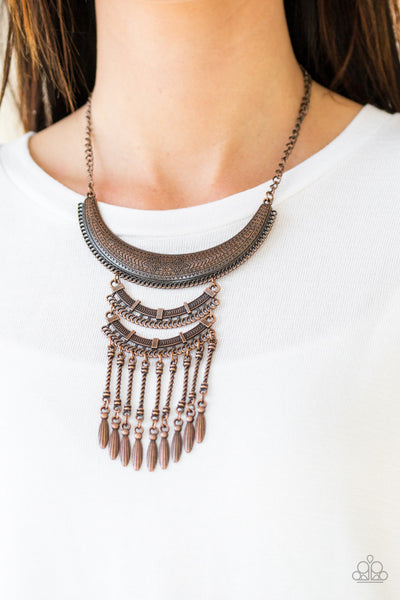 Eastern Empress - Copper Paparazzi Necklace