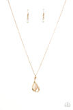 Tell Me A Love Story - Gold Paparazzi Necklace