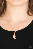 Tell Me A Love Story - Gold Paparazzi Necklace